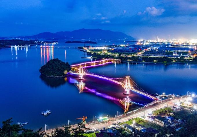 광양시 설 연휴 광양에 와야 하는 7가지 이유 제안 관광과(사진2 배알도 야경)