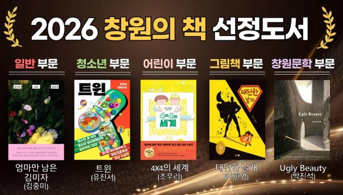 창원특례시 도서관사업소,‘2026 창원의 책’5권 선정