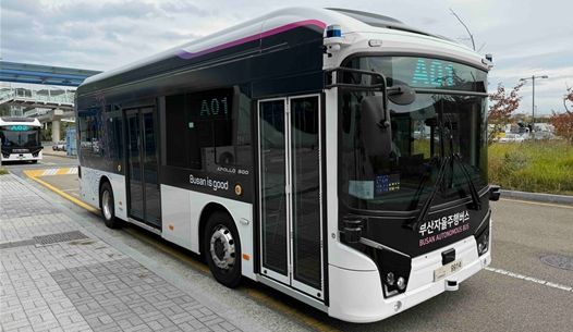 부산자율주행버스 BigAi bus(빅아이버스) 사진