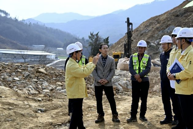 장수군, 장수 하이패스IC 연결도로 사업현장 점검