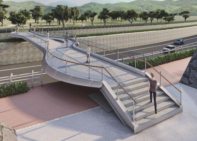 용담동 경관보행교 조감도