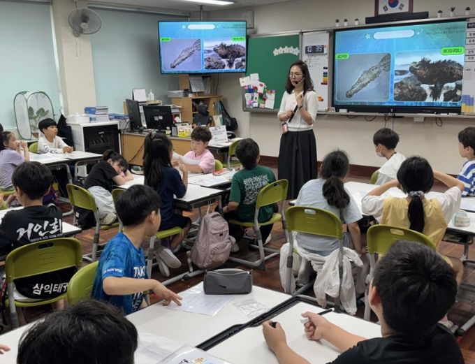 지난해 해양과학교실 수업 모습
