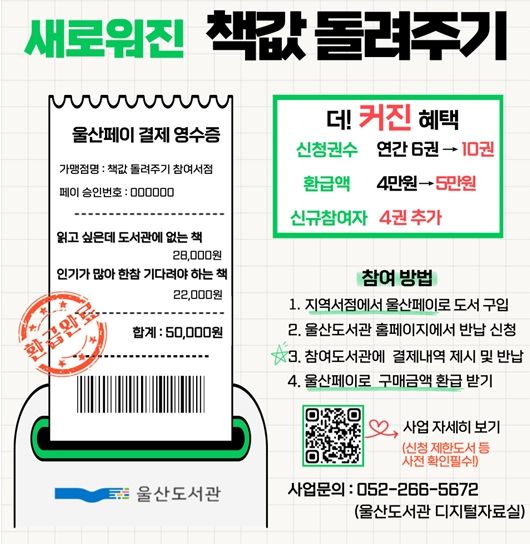 2026년「책값 돌려주기」사업 홍보물