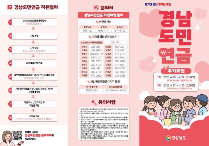 남해군, 경남도민연금 가입자 추가 모집