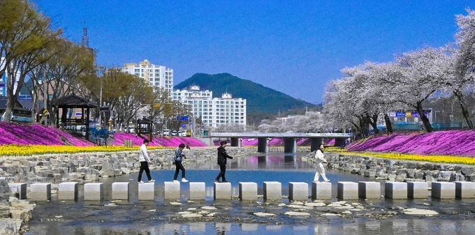 공약이행평가 3년연속 sa등급(경천 양지천 수변개발사업 사진)